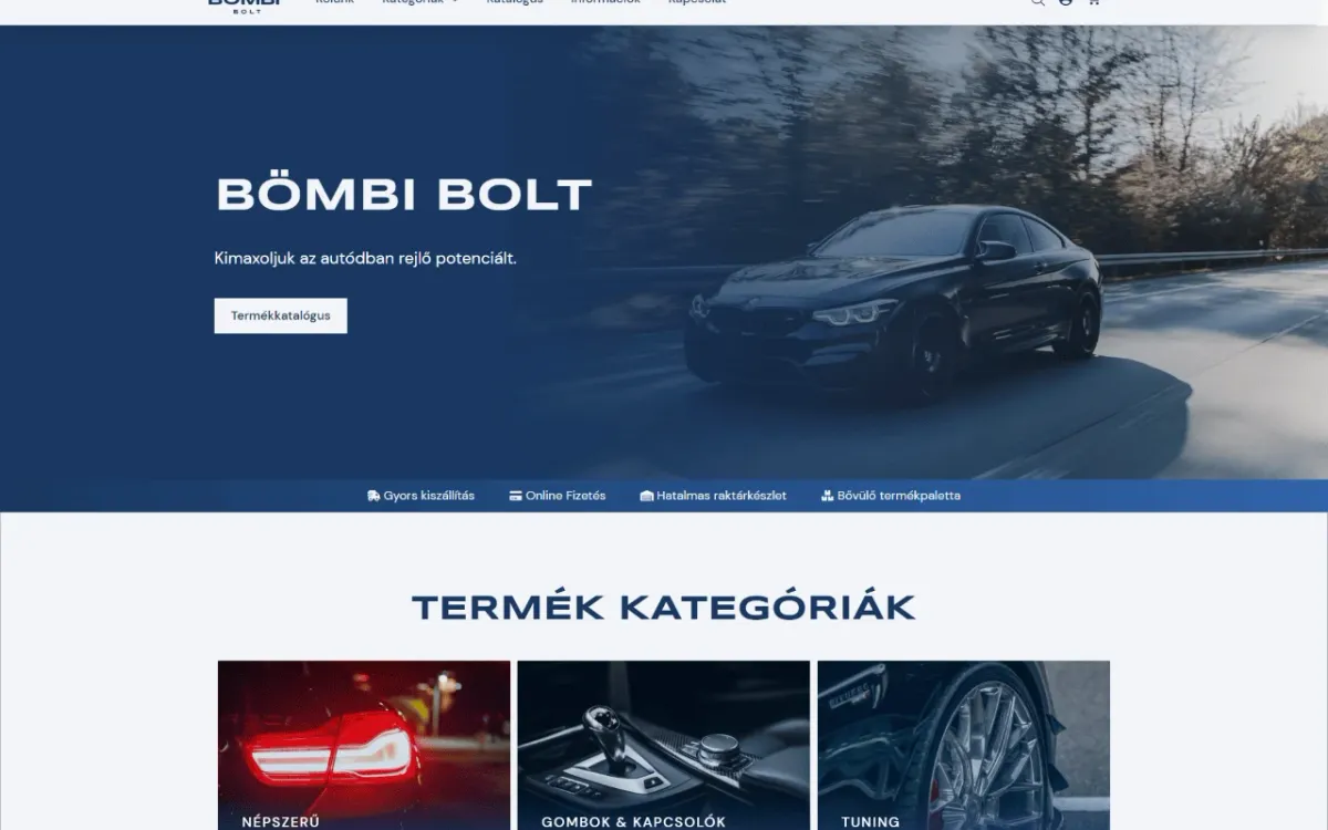 Bömbi Bolt — BMW-alkatrész webáruház