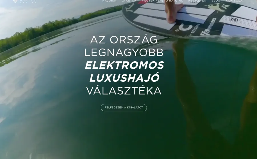 E-Hajó Center — Elektromos luxushajó-kereskedés