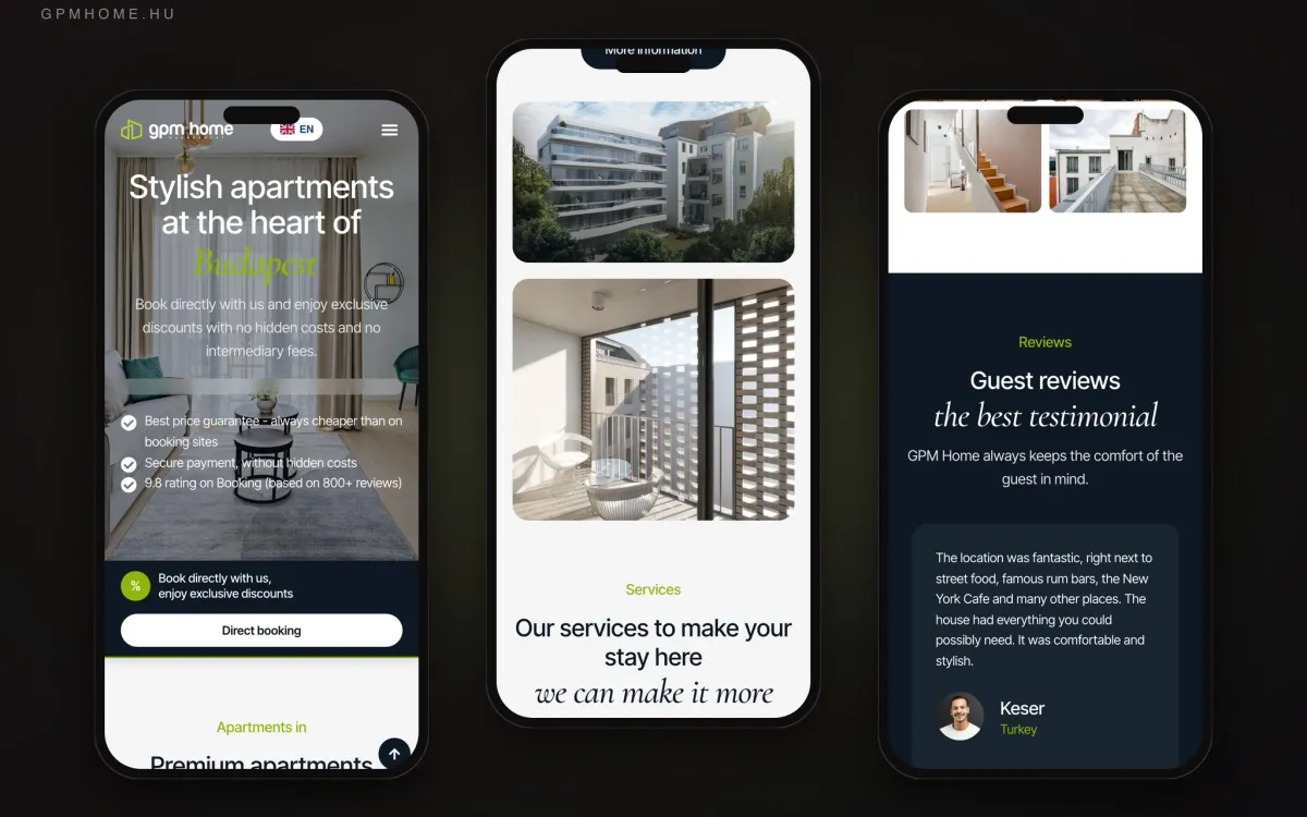 GPM Home — Apartmanhotelek Budapesten
