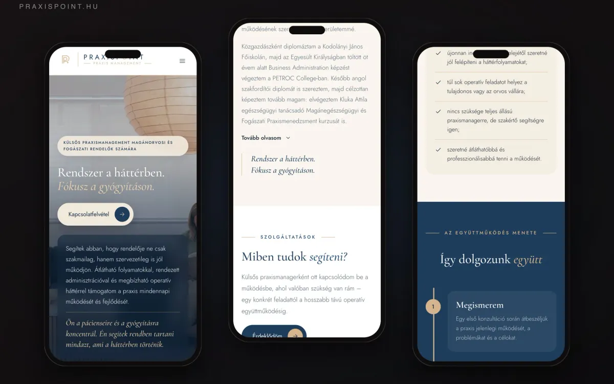 PraxisPoint — Magánrendelők praxisvezetése
