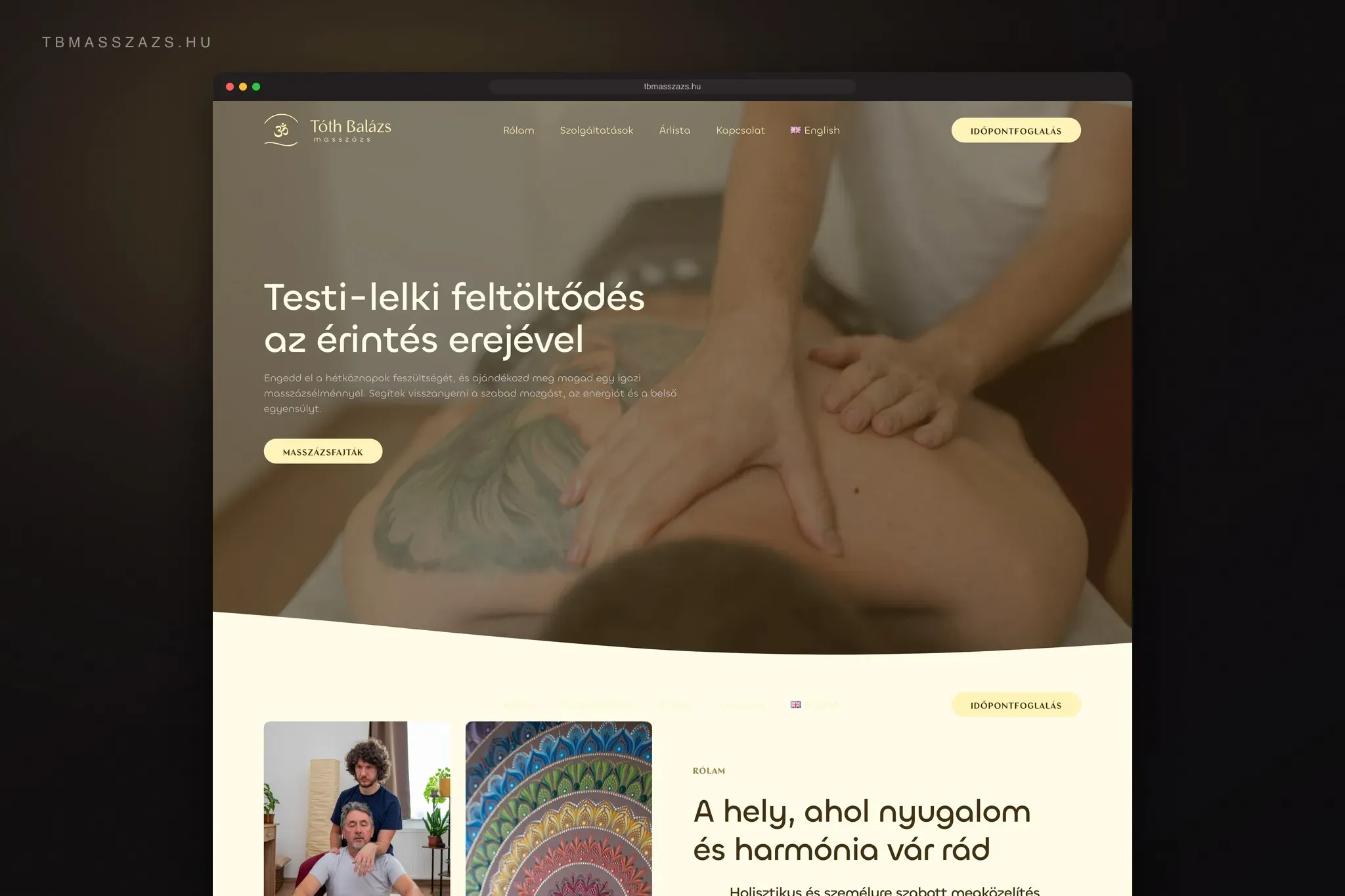 Tóth Balázs Masszázs – képernyőkép 1